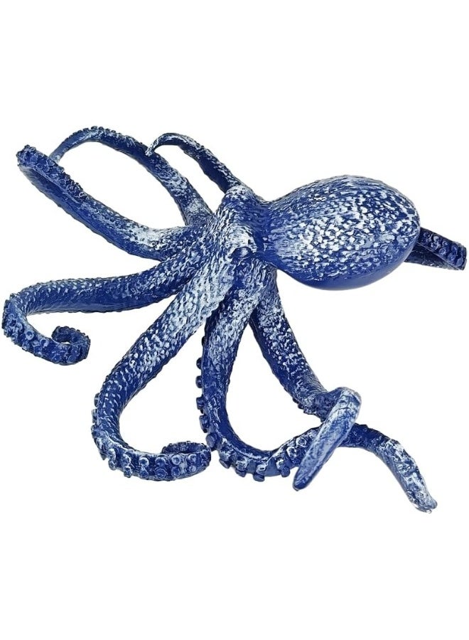 YINZUO YINZUO Resin Octopus Figurine Decorative Ocean-Themed Sea Animal Sculpture for Coastal, Nautical, or Beach House Decor (Blue) - Image 2