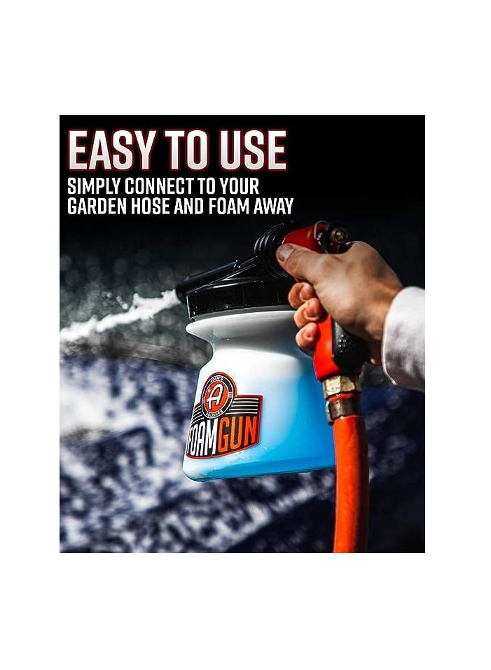 Adam's Polishes Adam’s Standard Foam Gun Car Wash And Car Cleaning Auto Detailing Tool Supplies Car Wash Kit Soap Shampoo And Garden Hose for Thick Suds No Pressure Washer Required Car Wax Ultra Foam Kit. - Image 4