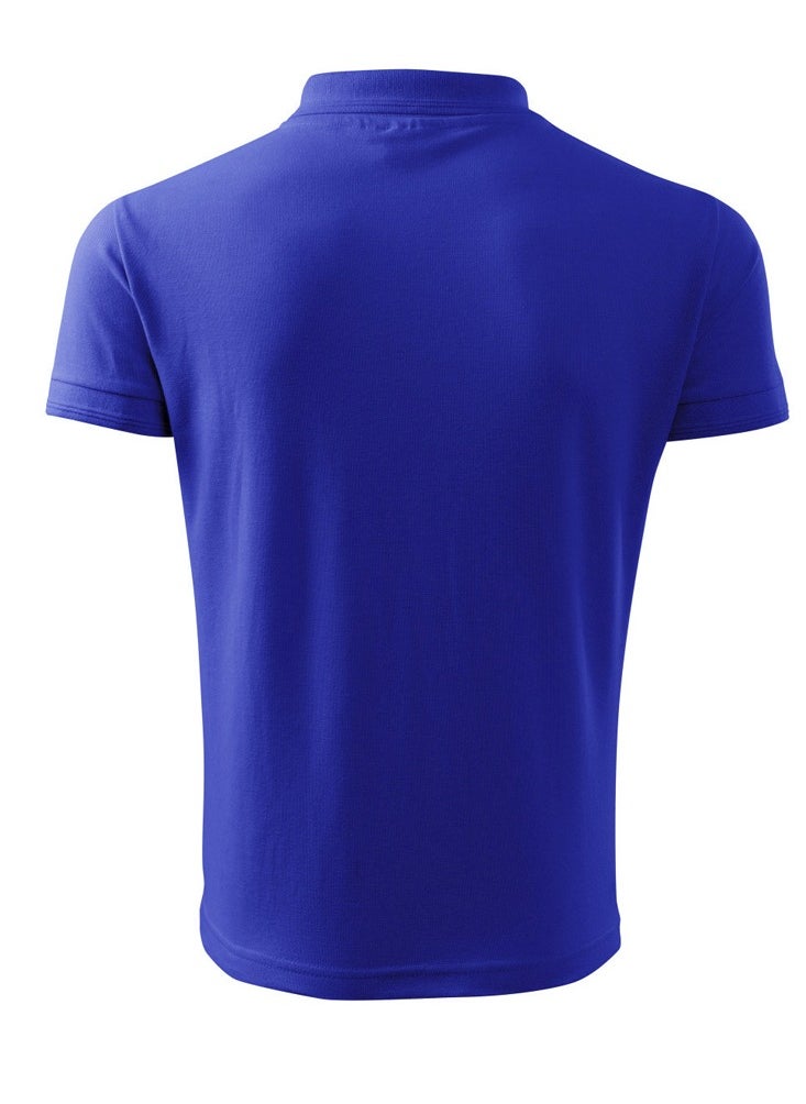 PRINTSHOP4ME - Basic Adult Unisex Polo Short Sleeve Tshirt 220 GSM Blue - Image 1