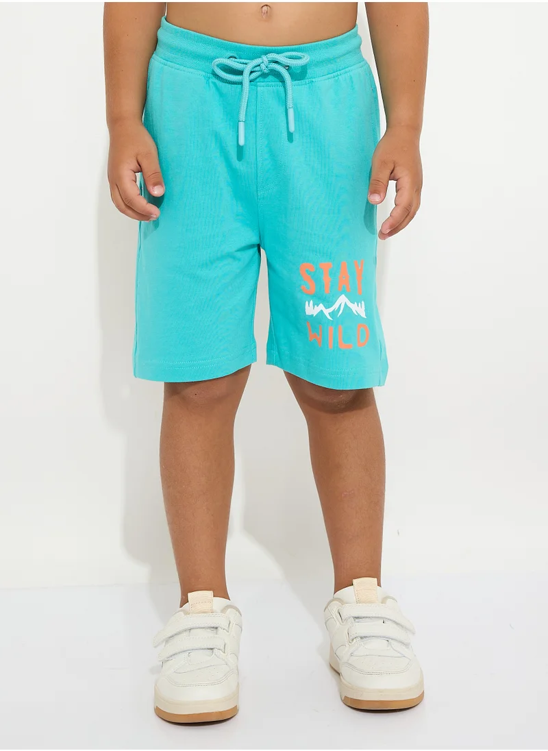 victor and jane Boys' Summer Outfit Set: 2-Piece T-Shirts & Shorts - Grey & Green (2-8 Years)
