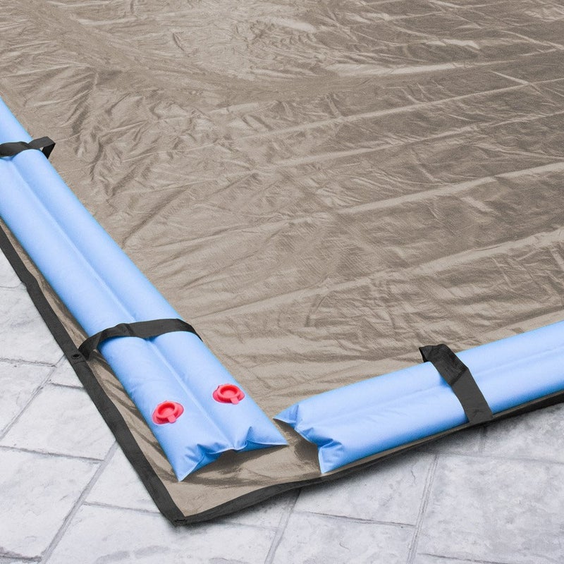 Robelle 12 x 24 ft Industrial Taupe Winter Pool Cover for Inground Pools, 5 ft Overlap (17 x 29 ft Cover Size), Solid 14 x 12 Scrim, 4.5 oz/yd2, 20-Year Warranty, Style: 601224R - Image 3