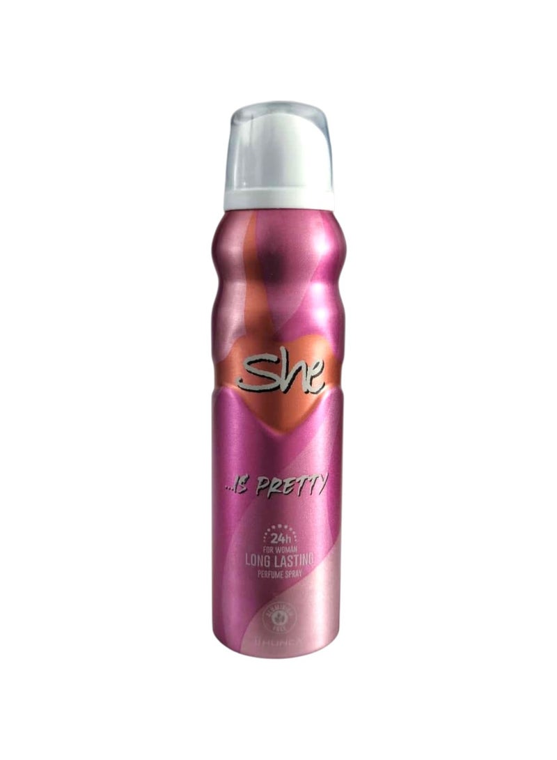 SHE Deodorant body spray with feminine fragrance – 150 ml