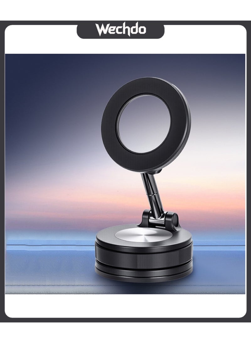Adjustable Magnetic Wireless Charger Stand for Smartphones and Tablets, 360° Rotatable Foldable Desktop Phone Holder with Fast Charging Support and Sleek Modern Design