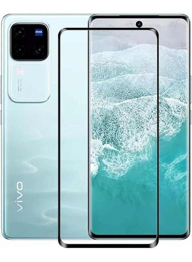 واقي شاشة حماية لفيفو V30 / فيفو V30 برو، شاشة حماية من الزجاج المقوى عالي الجودة، مقاومة للخدش، بدون فقاعات، صلابة 9H، طبقة تغطية كاملة - Image 1