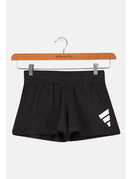 Adidas Kids Girl Brand Logo Training Shorts, Black  - Image 1