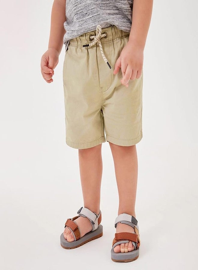 ACESTAR 2 Pack Toddler Boy Summer Shorts with Drawstring - Cotton Boys Casual Pull-On Khaki Shorts Active Sports Shorts (Blue&Khaki,2T) - Image 5