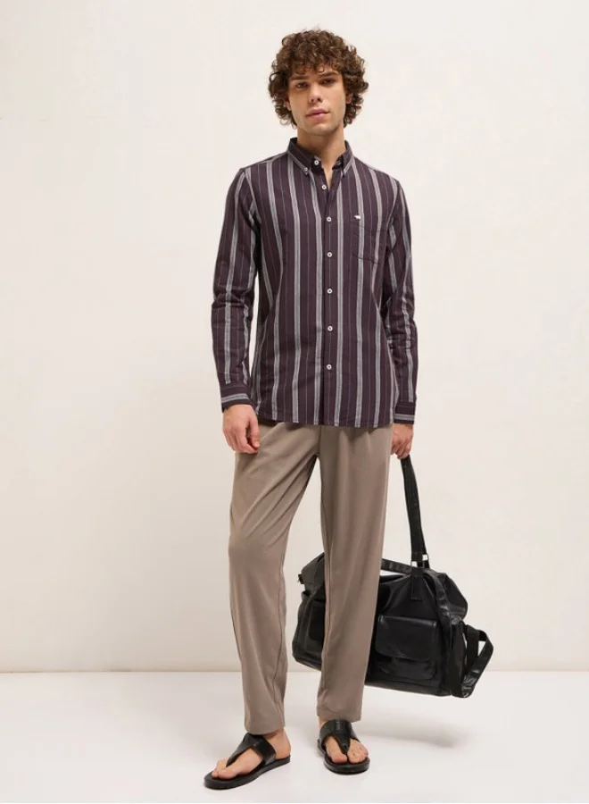 THE BEAR HOUSE Men's Shirt for Casual and Formal Wear | Classic Button-Down Style for Office, Daily Use, Travel, Events & All-Season Outfits | Versatile & Stylish Wardrobe Essential for Every Occasion