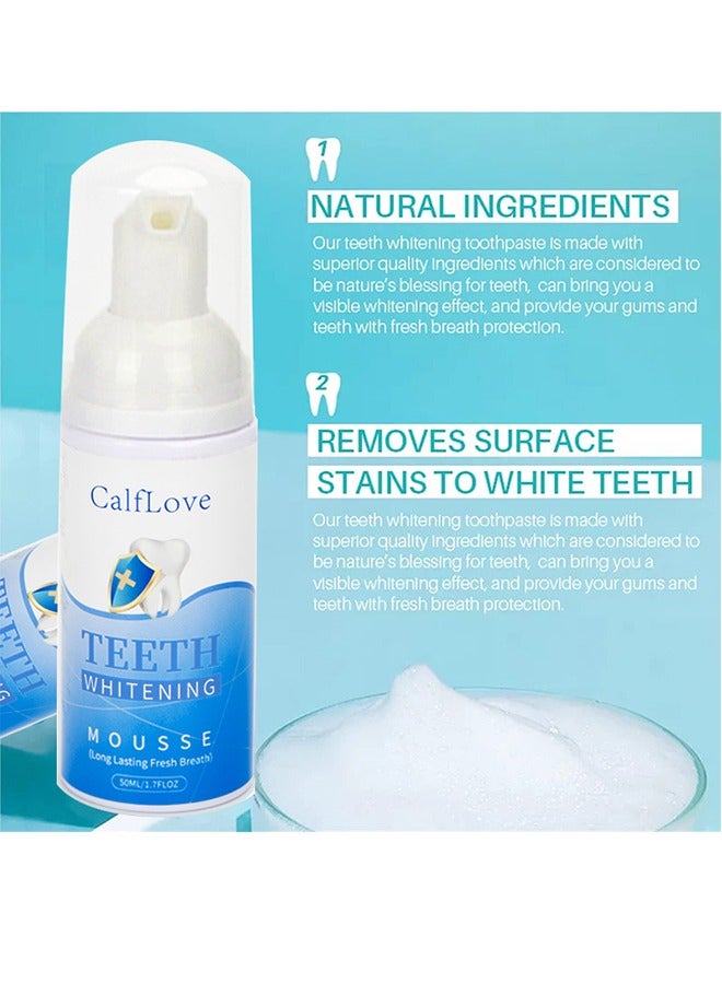 CalfLove 1PC Teeth Whitening Mousse Foam Refreshing Breath Deep Cleaning Toothpaste,Fresh Breath,Ultra-fine Mousse Whitening Toothpaste Foam Oral Care,Toothpaste Mouthwash - Image 4