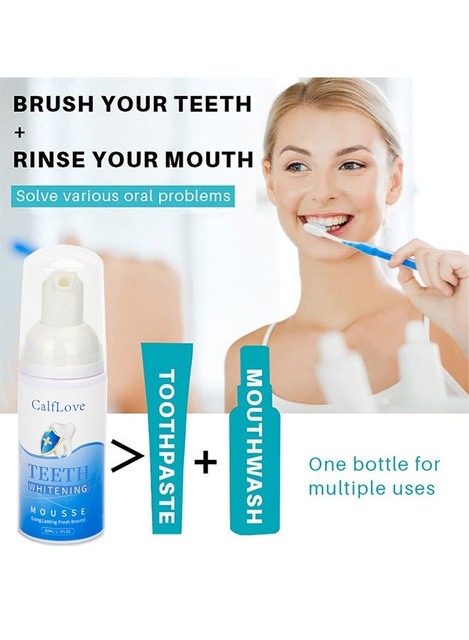 CalfLove 1PC Teeth Whitening Mousse Foam Refreshing Breath Deep Cleaning Toothpaste,Fresh Breath,Ultra-fine Mousse Whitening Toothpaste Foam Oral Care,Toothpaste Mouthwash - Image 5
