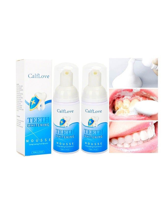 CalfLove 1PC Teeth Whitening Mousse Foam Refreshing Breath Deep Cleaning Toothpaste,Fresh Breath,Ultra-fine Mousse Whitening Toothpaste Foam Oral Care,Toothpaste Mouthwash - Image 2