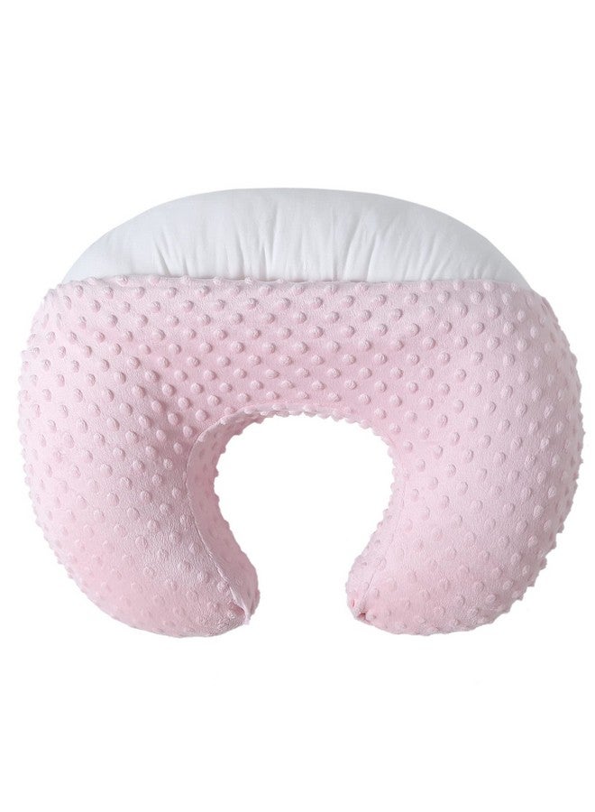 DONOMILO Nursing Pillow and Positioner Breastfeeding and Bottle Feeding, Propping Baby, Tummy Time, Sitting Support for Baby Boy Baby Girl, with Removable Dots Cover (Blushing Bride) - Image 1