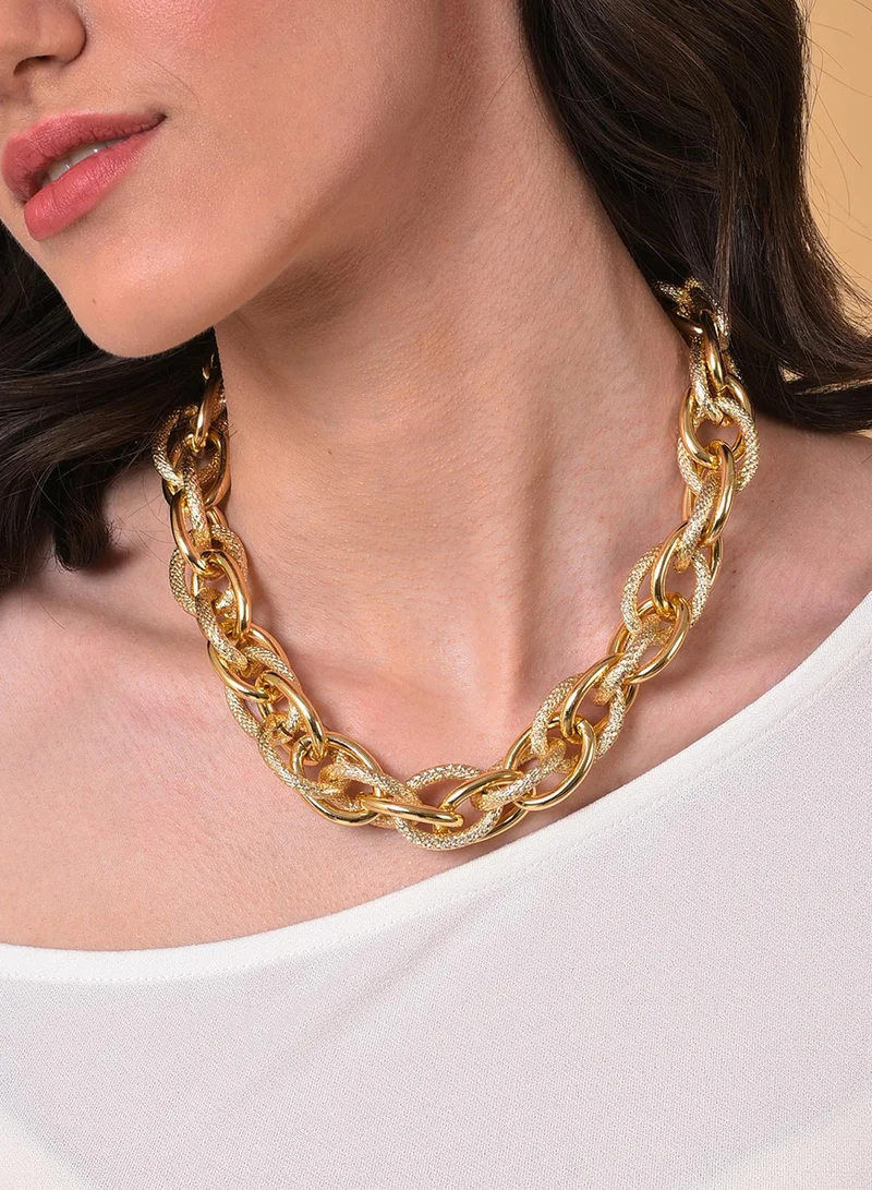 SOHI Contemporary Artificial Chain Necklace Jewellery