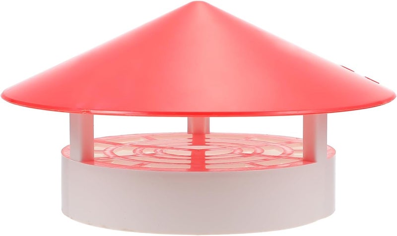 Healifty Chimney Rainproof PVC Cover Umbrella Shape Vent Cap Smokestack Cover Roof Ventilation Pipe for Home Exterior Heating Air Quality - Image 1