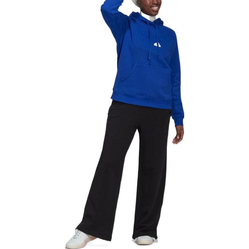 Adidas (WMNS) adidas Oversized Hoodie Sweatshirt 'Blue' - Image 2