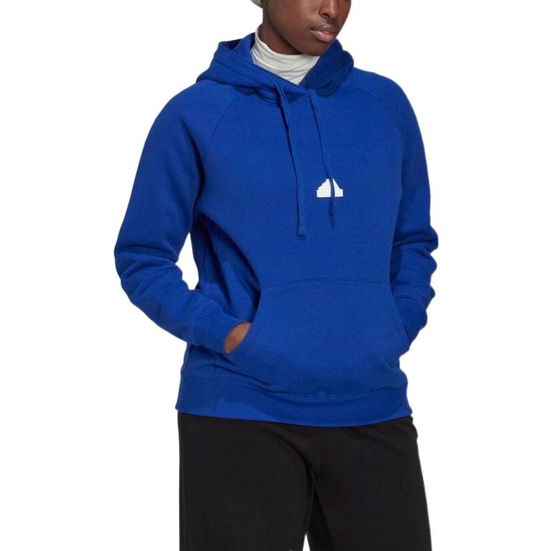 Adidas (WMNS) adidas Oversized Hoodie Sweatshirt 'Blue' - Image 3