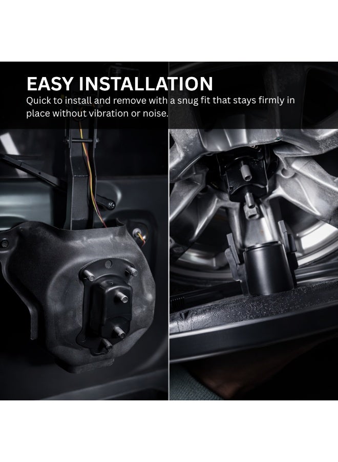 موتور فيت غطاء إطار احتياطي لعجلة MOTOR FIT متوافق مع جيمني 2019–2026 | غطاء إطار احتياطي ثقيل | ملحقات خارجية مقاومة للعوامل الجوية ومقاومة للغبار ومقاومة للأشعة فوق البنفسجية - Image 4