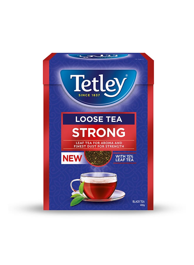Tetley Black Tea Strong Loose 400Gm - Image 1