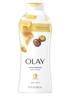 Olay Olay Ultra Moisture Body Wash with Shea Butter, 22 fl oz  - Image 1
