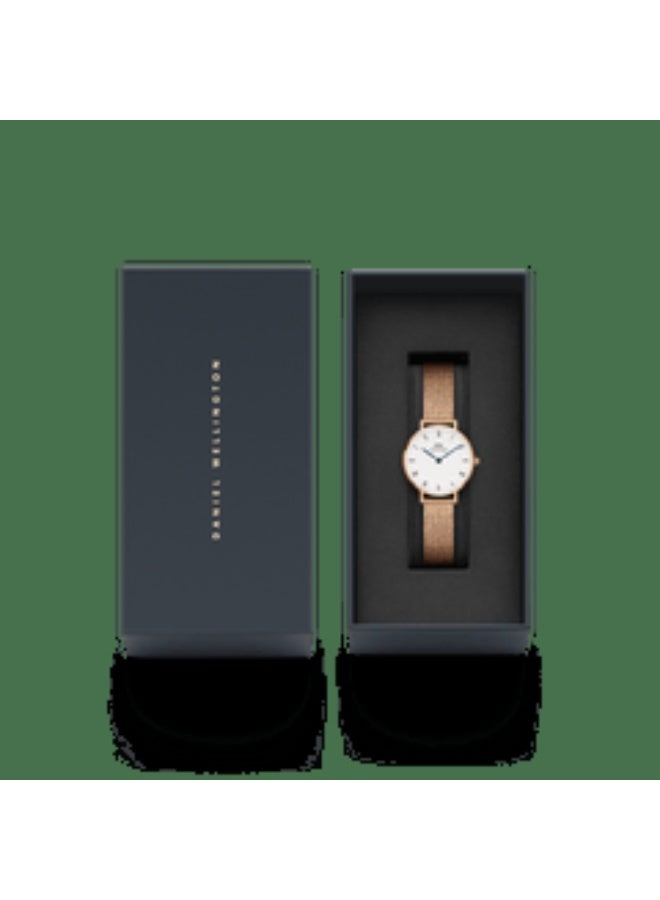 DANIEL WELLINGTON بتيت الأرقام الرومانية 28 ميلروز RG أبيض - Image 5