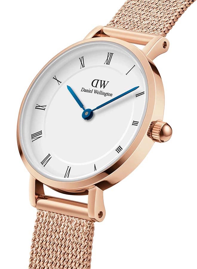 DANIEL WELLINGTON بتيت الأرقام الرومانية 28 ميلروز RG أبيض - Image 2