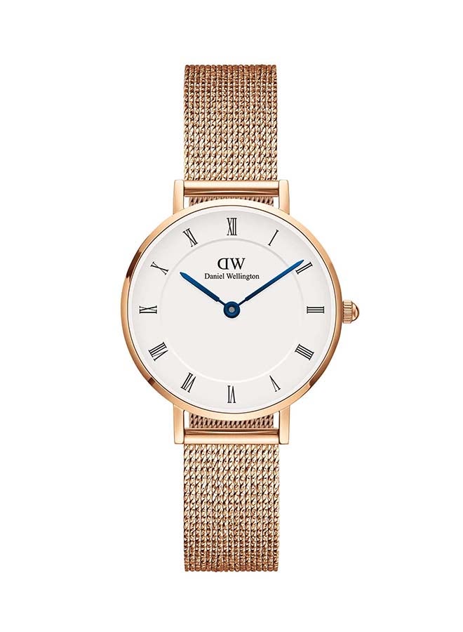 DANIEL WELLINGTON بتيت الأرقام الرومانية 28 ميلروز RG أبيض - Image 1
