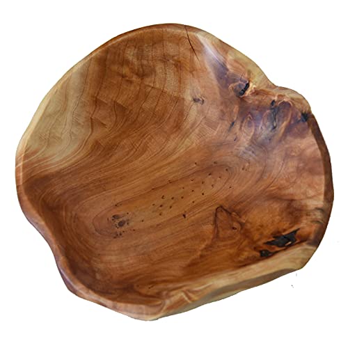 JFFLYIT Creative Wood Bowl Root Carved Bowl Handmade Natural Real Wood Candy Serving Bowl (9"-10") - Image 4