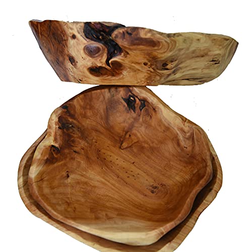 JFFLYIT Creative Wood Bowl Root Carved Bowl Handmade Natural Real Wood Candy Serving Bowl (9"-10") - Image 5