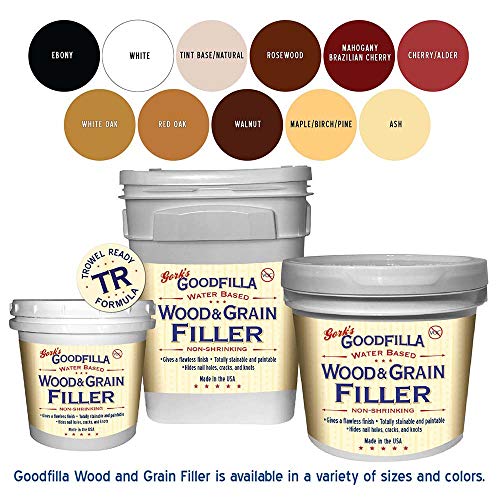 Goodfilla Water-Based Wood & Grain Filler (Trowel Ready) - Ash - 1 Quart by Goodfilla | Replace Every Filler & Putty | Repairs, Finishes & Patches | Paintable, Stainable, Sandable & Quick Drying - Image 4