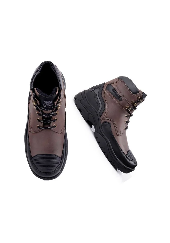 Bacca Bucci Ashwood Brown Bacca Bucci PROTECTOR Leather Motorcycle Boots for Men for Men | Best Price UAE