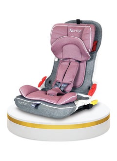 Nurtur Maverick Car Seat Multistage Adjustable Headrest With Removable Safety Belts, Black  - Image 1