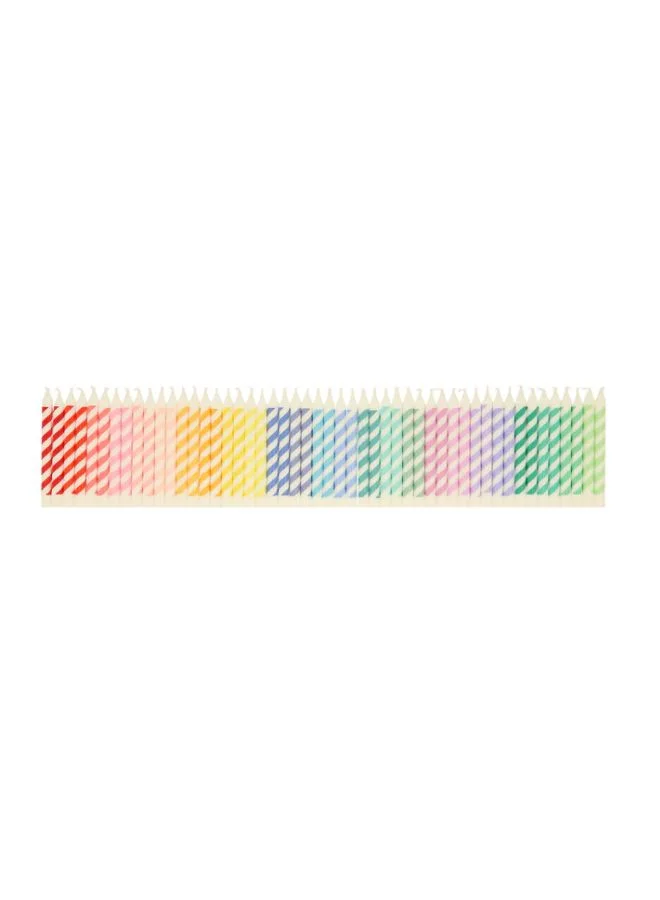 Meri Meri Rainbow Striped Mini Candles