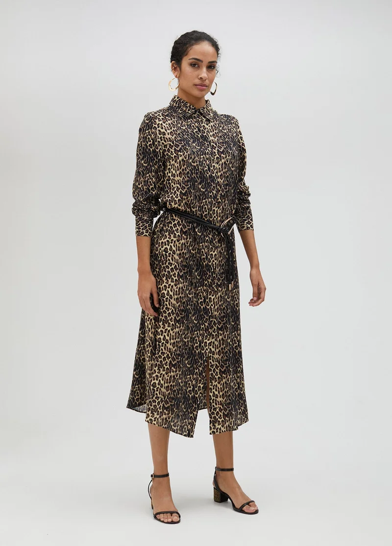 Lola Casademunt Animal print shirt dress