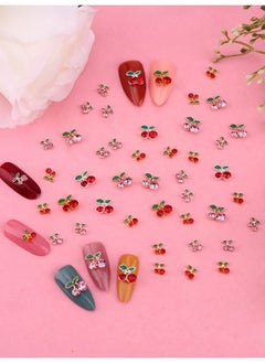 48Pcs Cherry Nail Rhinestones Kalolary 3D Valentine'S Charm Red Pink Fruit Diamond Crystal Nail Studs Alloy Nail Gems For Women Nail Art Decoration - pzsku/Z90550BC0FBA4447E1ED6Z/45/_/1719251656/129f5244-1f7d-474c-b467-ed7050afafa4