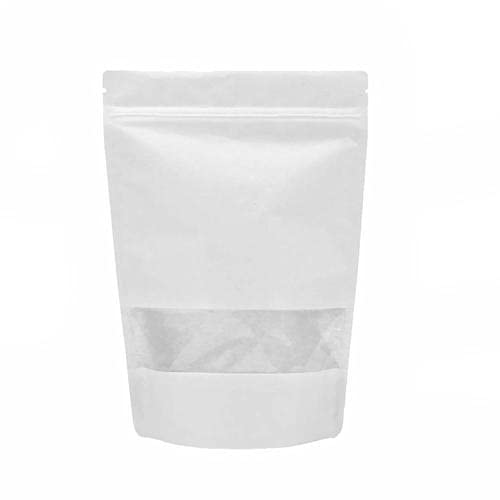 DEERA White Metallic White Ziplock Stand Up Pouch 160x230mm Pack of 50 - Image 4