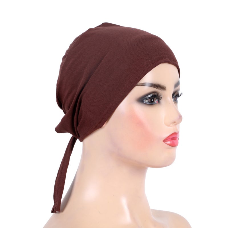 Cotton Strap Headband Hat Hijab Base Cap Malay Gauze H048 - Image 5