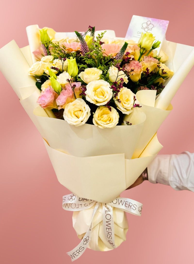 Danaya's Flowers Customized Flower Bouquet - Basic (Gold) 16