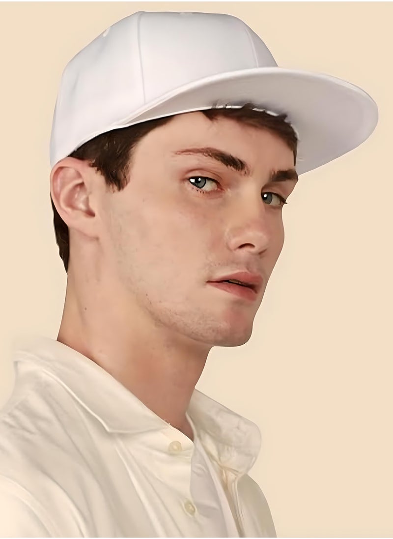 SARAOONT - Snapback Flat Bim Hip-hop Hat Baseball Cap - Adjustable Unisex Dad Hat for Running, Workouts, and Outdoor Activities in All Seasons - Image 1