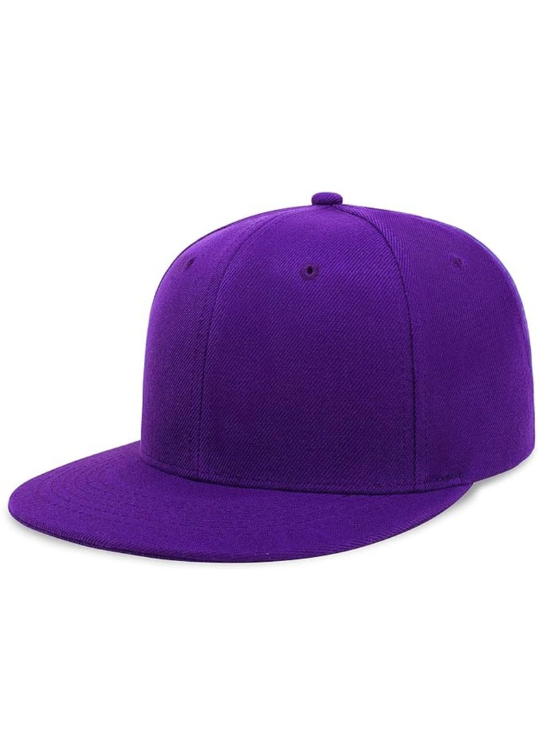 SARAOONT - Snapback Flat Bim Hip-hop Hat Baseball Cap - Adjustable Unisex Dad Hat for Running, Workouts, and Outdoor Activities in All Seasons - Image 1