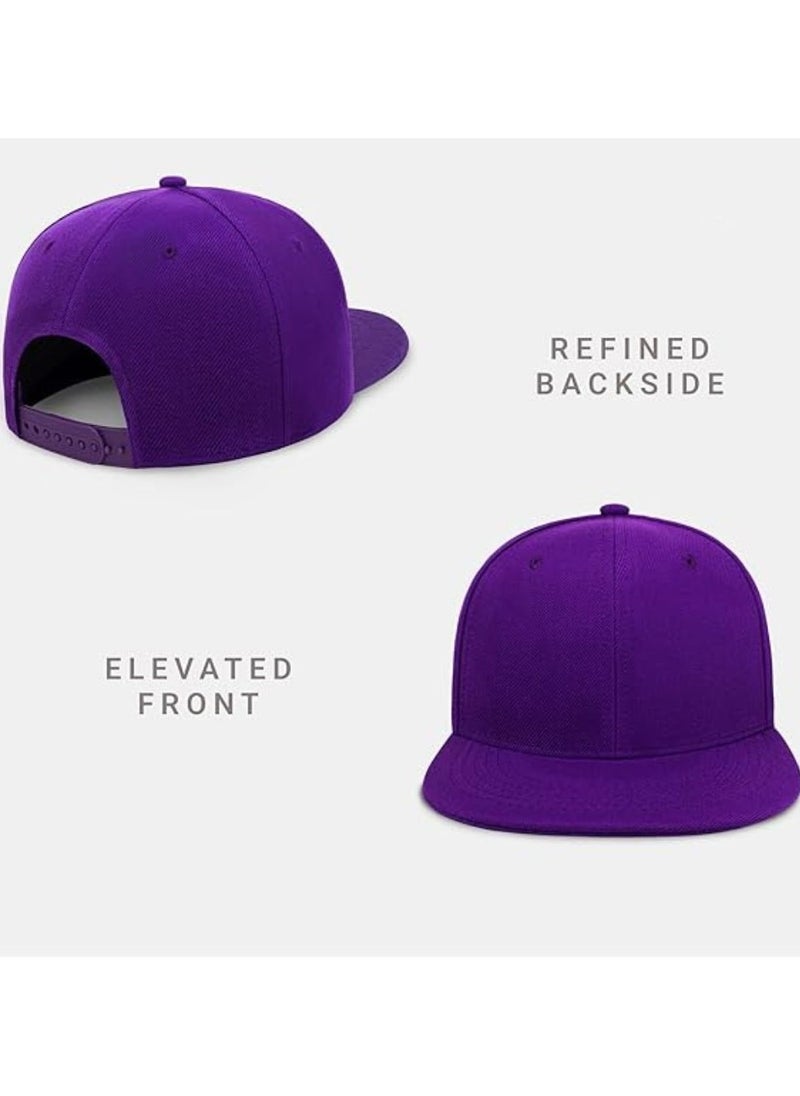 SARAOONT - Snapback Flat Bim Hip-hop Hat Baseball Cap - Adjustable Unisex Dad Hat for Running, Workouts, and Outdoor Activities in All Seasons - Image 1