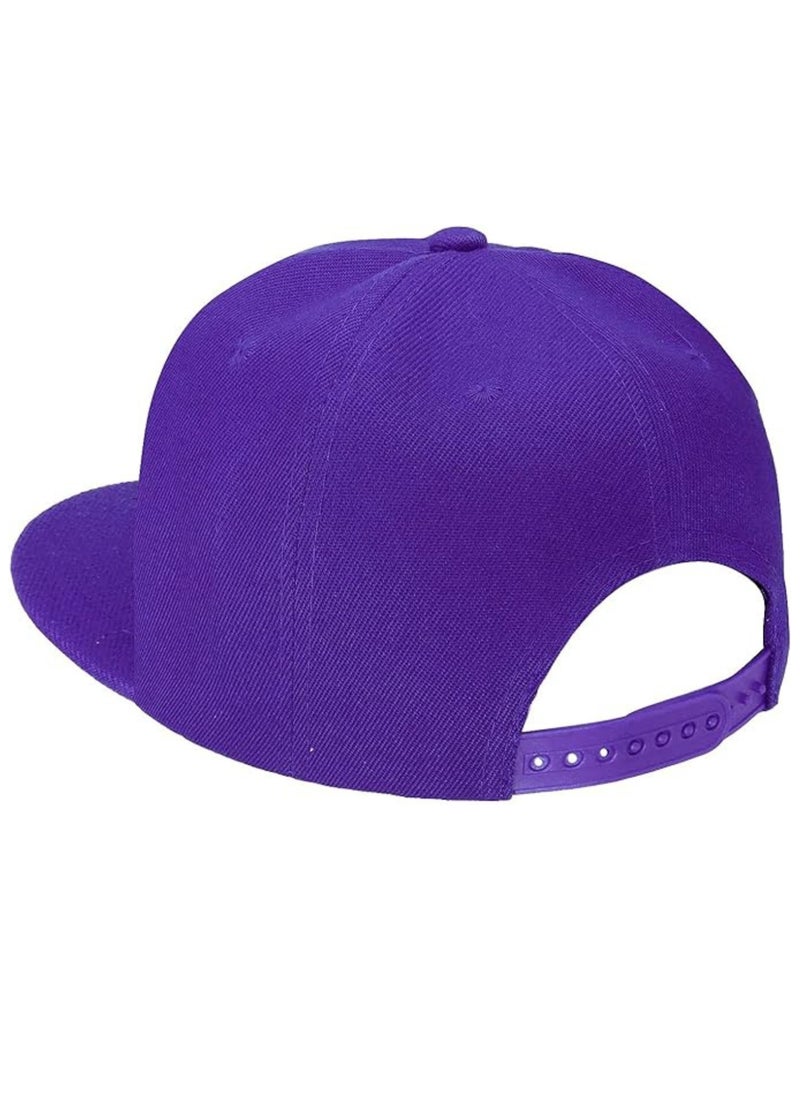 SARAOONT - Snapback Flat Bim Hip-hop Hat Baseball Cap - Adjustable Unisex Dad Hat for Running, Workouts, and Outdoor Activities in All Seasons - Image 1