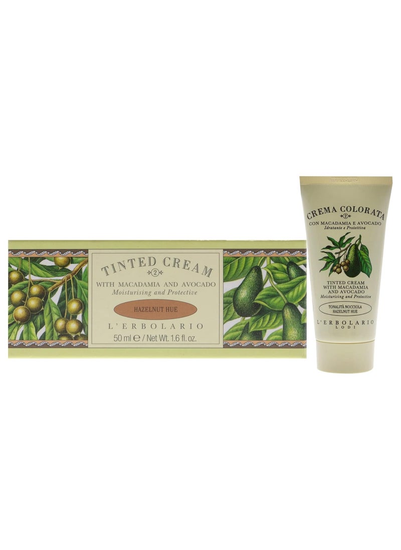 L'Erbolario LErbolario Tinted Face Cream  Moisturizer Face Cream  Innovative Makeup Lotion  Protects Your Skin From Wrinkles and Dryness  Tinted Cream with Macadamia and Avocado  Hazelnut Hue  16 oz 