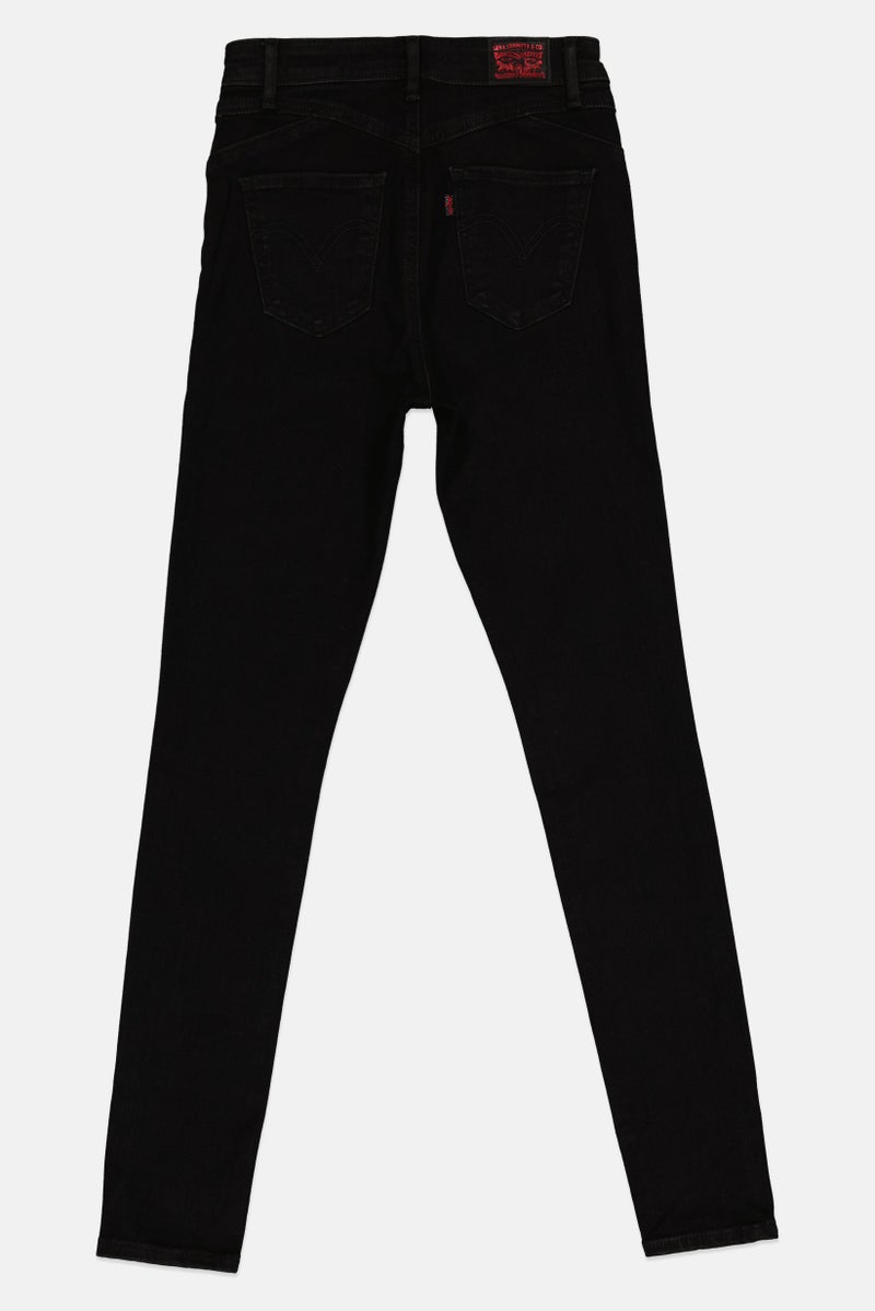 Levi's جينز دنيم ضيق للنساء، أسود - Image 3