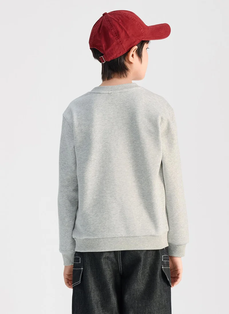 Balabala Grey Kids Unisex Round neck sweatshirt  | Best Price UAE