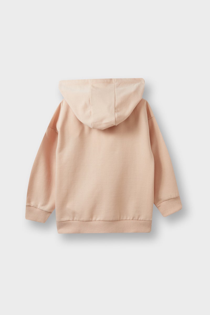 DeFacto Pink BabyGirl Girl Soft Lining Hoodie Casual - Image 3