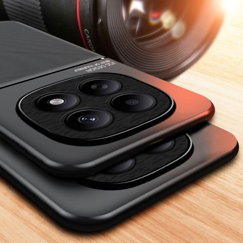 غلاف هاتف من نوع بريميوم لجهاز Redmi Note 15 Proplus بلون أخضر، فائق النحافة، غير قابل للانزلاق، مضاد للصدمات، بنسيج عتيق، واقٍ. - Image 3
