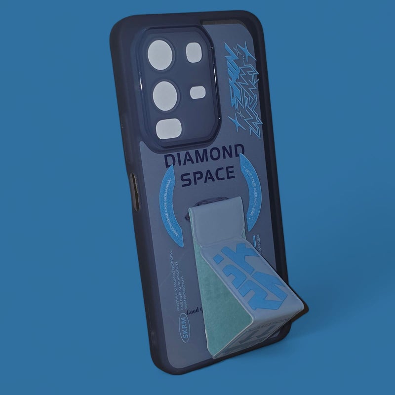 Blue Sky Premium Silicon Case Cover for Infinix Note 50X 5G With kickstand multicolor