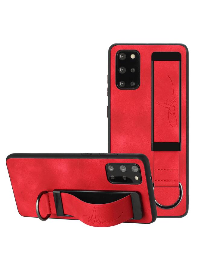 S-TOP Case For Samsung Galaxy S20 Wristband Holder Leather Back Phone Case - Image 1