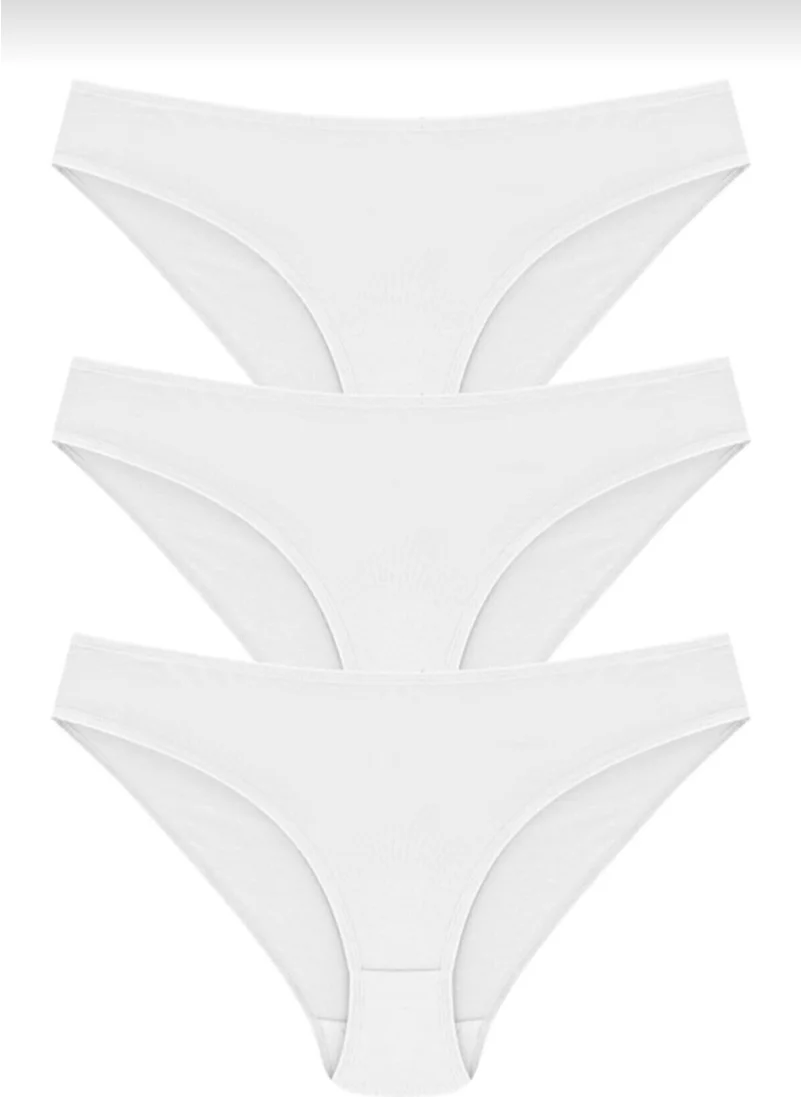 Papatya Daisy 0200 Daisy Women's 100% Cotton Bikini Panties 6 Pieces