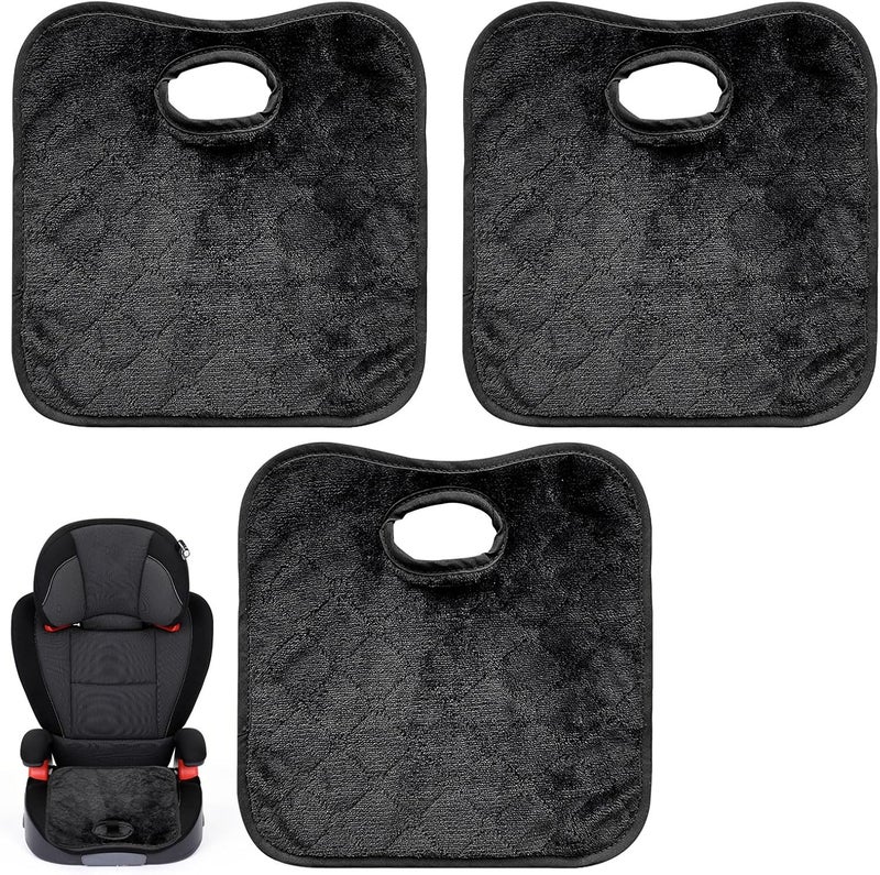 Grosion 3-Piece Potty Training Car Seat Protector for Toddlers and Kids - Black - Image 1