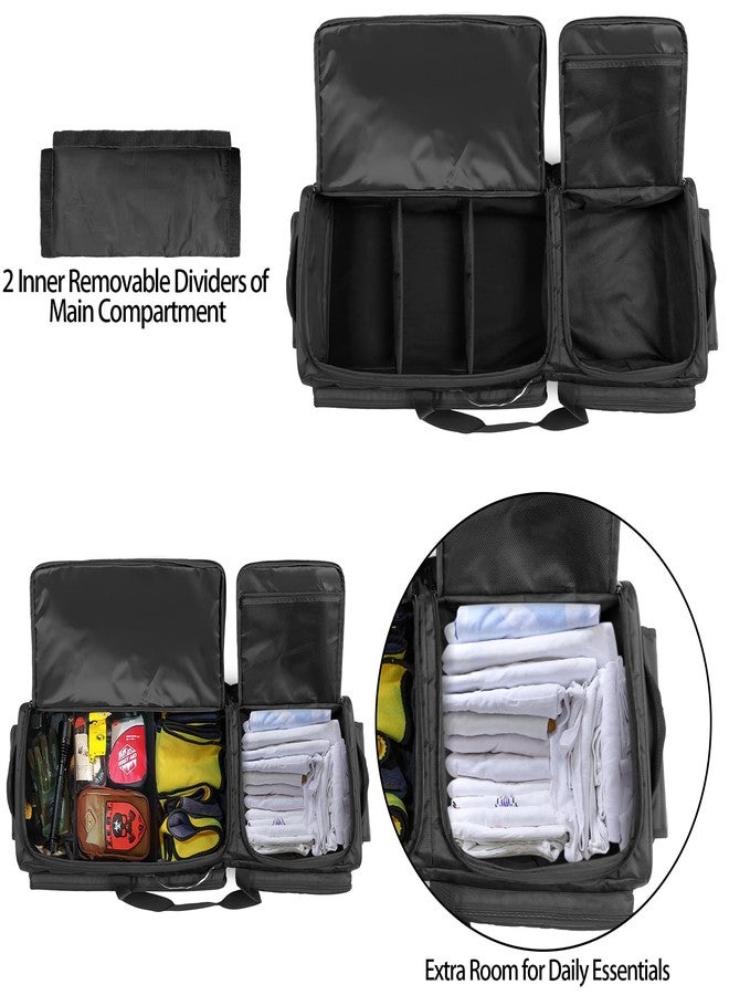 samdew Under Seat Storage Bag Fit for SuperCrew Cab & Crew Cab, Back Seat Double-Compartment Organizer for Truck, Practical Underseat Tool Box with Inner Dividers & Multiple Pockets (Patented Design) - Image 4